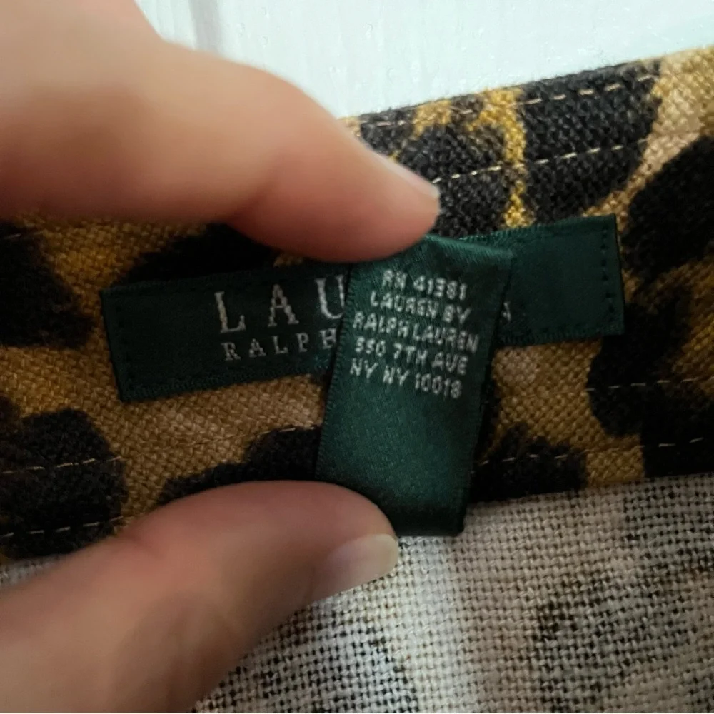 Host pick🎉Lauren Ralph Lauren- Animal print Pencil skirt - Picture 4 of 7